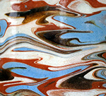 Detail of marbled surface- from a private collection.